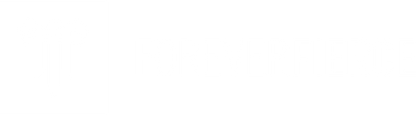 Forever Fierce logo white on dark background